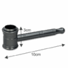 10cm Handpfeife Metall