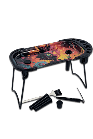 Rolling Tray mit Standfuß & Conehalterung 24cm x 10,5cm ,,Albert" - [PAT24918]