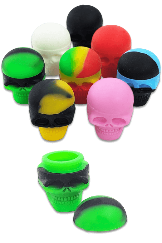 Silikonöldose Totenkopf