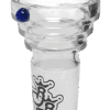 Stufenkopf 18,8 mm MN6-T aus Borosilikatglas, ≥10 mm Durchlass, Ø oben 2,7 cm, passgenauer Schliff