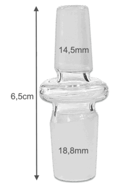 Adapter Male 14,5mm zu Male 18,8mm
