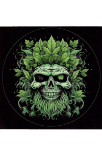 Aufklkeber Weed Leaf Skull