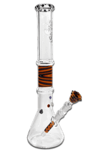 Cleo1 Bong 48 cm aus 5 mm Borosilikatglas mit 18,8 mm Stecksystem und Kickloch