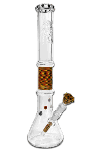 Cleo2 Bong 48 cm aus 5 mm Borosilikatglas mit 18,8 mm Stecksystem, Lochdiffusor und Kickloch