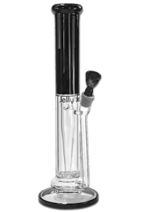 Bong „Pike“ – 40 cm, 5 mm Glas, Twister-Perkolator, Eiskerben, ohne Kickloch – Frontansicht