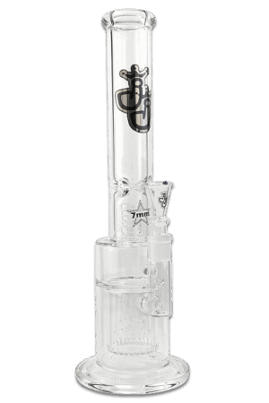 Bong „Threesieves“ – 40 cm, 7 mm Borosilikat, 3× Korbperkolator, Spritzschutz & Eiskerben, ca. 1,5 kg