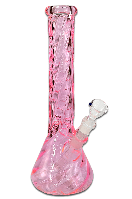 Pinke Bong Twisted 35cm 5mm