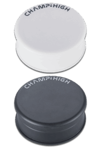 Ø60mm Champ High Plastic Grinder Matt 3-teilig in Schwarz und Weiß