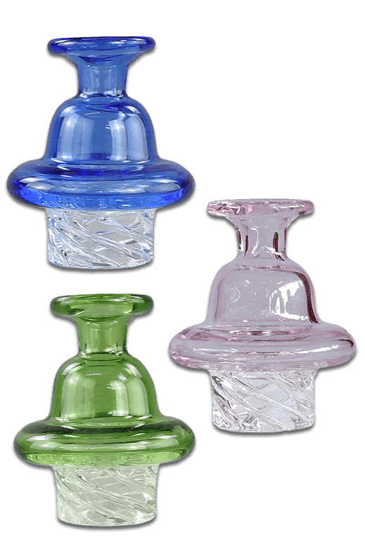 Glass-Spinner-Carb-Cap-Drei-Farben