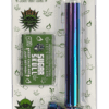 Handpfeife Glas mit Metallkopf