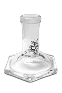 Bong Kopfständer HS19 aus Borosilikatglas für 18,8 mm Köpfe, 6,5 cm Höhe