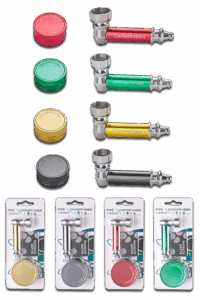 Champ High Handpfeife & Grinder Set – Metallpfeife 6,5 cm + Grinder 4,2 cm