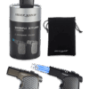 Silver-Match-Jetflame-Feuerzeug-Lighter-im-Doppelset
