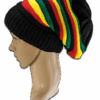 Rastafari-Strickmütze für langes Haar