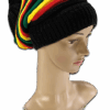 Rastafari-Strickmütze für langes Haar