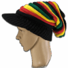 Rastafari-Strickmütze mit Schirm