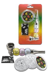 Festivalset Grinder Pfeife Siebchen