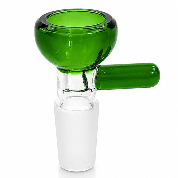 Rundkopf mit Griff 14,5mm Köpfchen grün aus Glas