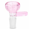 Rundkopf mit Griff 14,5mm Köpfchen pink aus Glas