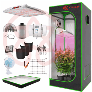 420LED® TIPI Grow Komplettset mit LED Lampe, Zelt und Zubehör