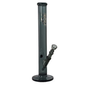 Gerade Bong Fullco Black 45cm aus 5mm Borosilikatglas