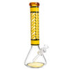 Bong Sonderangebot 37cm mit amberfarbenem Mundstück und dekorativer Musterung