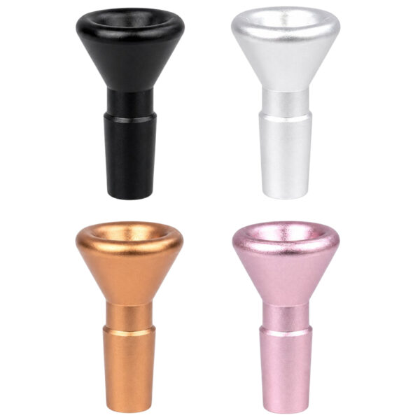 Aluminium Flutschkopf 14,5mm in Schwarz, Silber, Kupfer und Rosa.