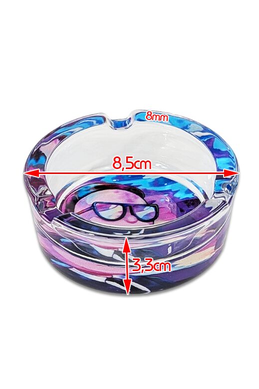 Glasaschenbecher Ash170-RM - Motiv 5 2 Aschenbecher Ash170 RM masse