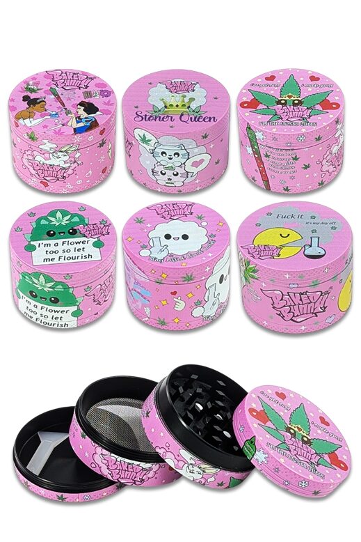 Grinder pink kaufen – Baked Bunny 4-teilig aus Zink mit Motiven