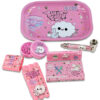 Komplettset „Baked Bunny“ Pink – Grinder, Tray, Pfeife, Papers, Tips & 3er Cone Holder