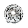 Bong Kopf Wig Wag Swirl Black White 18,8mm Draufsicht