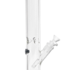 Bong W10, Seitenansicht: 35 cm, 5 mm Borosilikatglas mit Eiskerben, Smoke-Mundstück und Fuß, Schliff 18,8→14,5, Schlitz-Diffusor, Kickloch