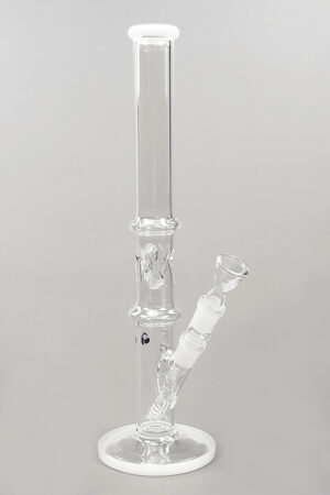 Turn Bong 40 cm Glasbong aus 4 mm Borosilikatglas mit Eiskerben und Schlitzdiffusor