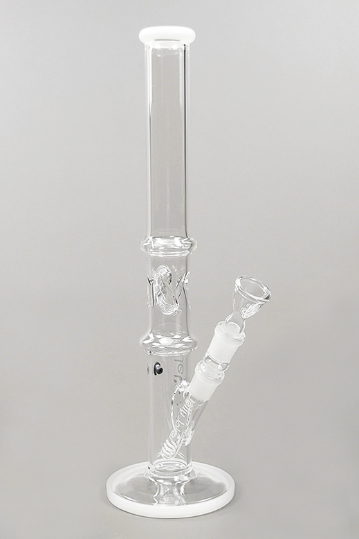 Turn Bong 40 cm Glasbong aus 4 mm Borosilikatglas mit Eiskerben und Schlitzdiffusor