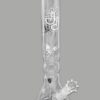 Bong White Tulip von oben – 45 cm Glasbong mit weißer Krone kaufen bei Jelly Joker