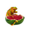 Chamäleon Aschenbecher mit Wassermelone