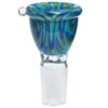 Glasdesign Wig Wag Bongkopf Swirl Green 18,8mm aus Borosilikatglas