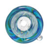 Glasdesign Wig Wag Bongkopf Swirl Green 18,8mm Draufsicht