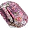 Komplettset Pink „Blazed“ in Verpackung – Grinder, Mini-Tray, Handpfeife und Feuerzeug