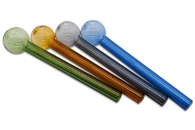 Ölpfeife farbig aus Borosilikatglas