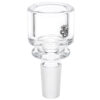Panzerglas Kopf 14,5mm aus 6mm Borosilikatglas mit großem Durchlass