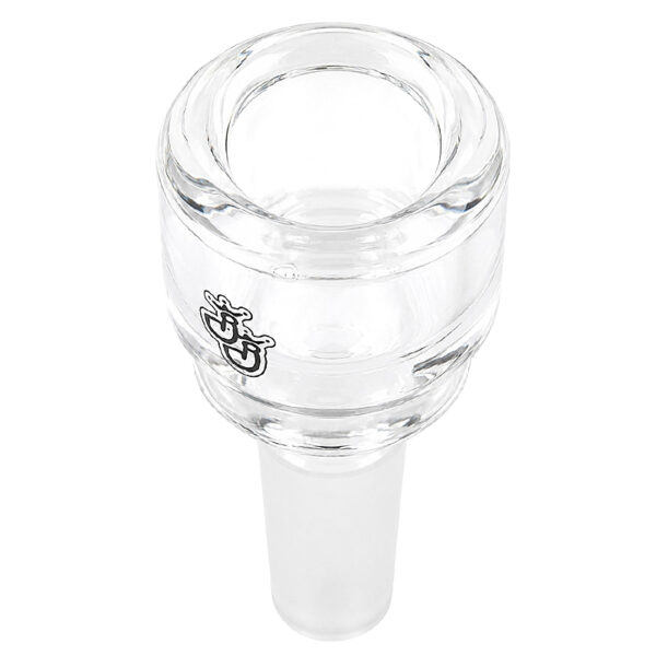 Panzerglas Kopf 14,5mm schräg von oben mit großem 7-8mm Durchlass