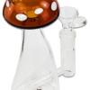 Pilzbong The Small Size aus Borosilikatglas, 15 cm hoch mit Stabperkolator und 14,5er Flutschköpfchen