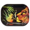 Rolling Tray Marley Lion Metall 18x14 cm, Bob Marley Style, beidseitig bedruckt