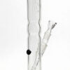 Little B Clear Bong von hinten, klares Glas, 35cm, 5mm, 18,8mm Schlitz-Diffusor, Kickloch