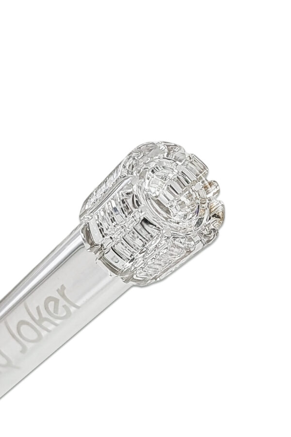 Bong "Bright Purple" - 38cm - 7mm 3 Chillum der Bong Bright Purple – 24 auf 18,8 mm Stecksystem aus Glas