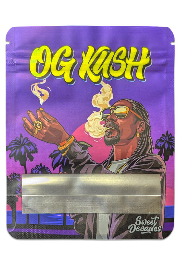 Cali Bags OG Vibes Rückseite – Zip-Beutel mit Sichtfenster, 10×12,5 cm