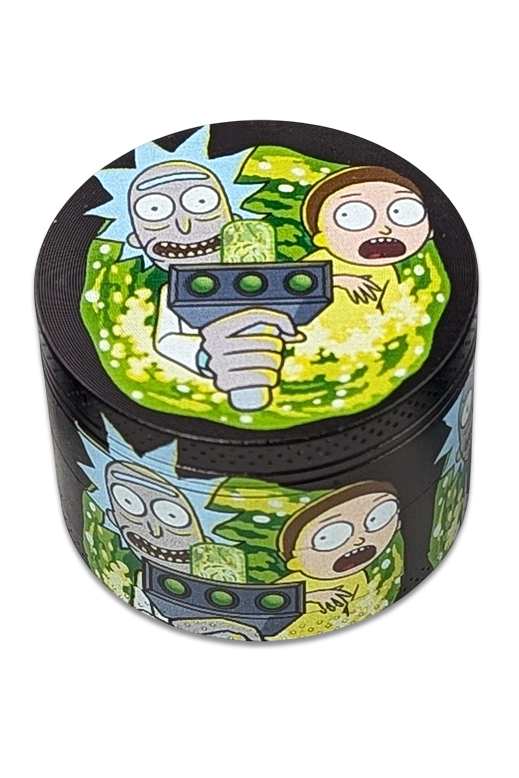 Metall-Grinder PH6916-RM - Motiv 3 1 Comic Grinder Motiv 3 – 4-teilig, 48 mm, stabiler Metallgrinder mit farbenfrohem Motiv