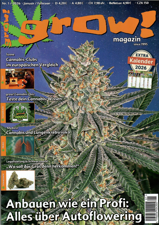 grow! Magazin Ausgabe 01/2026 Titelbild Autoflowering