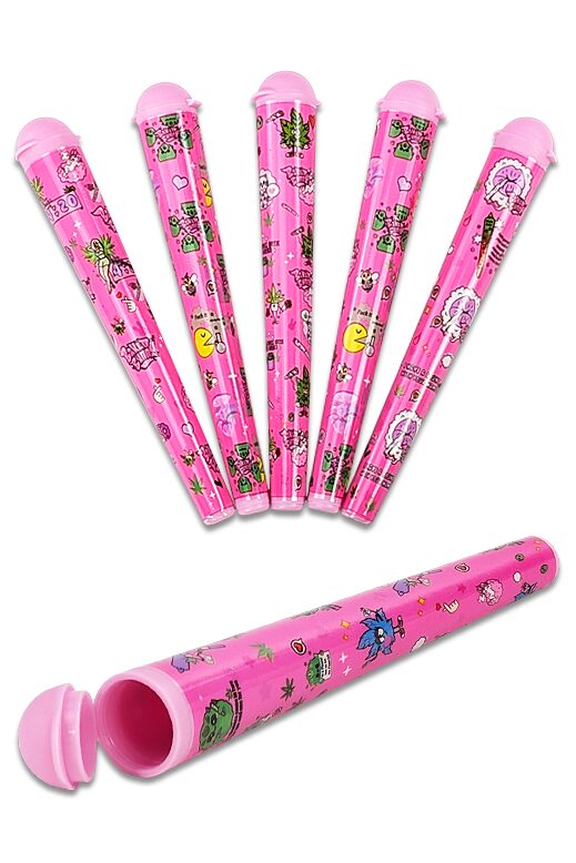 Pinke Jointhülse Baked Bunny 11,5 cm – luft- und wasserdicht, süße Smokermotive, ideal für Cones